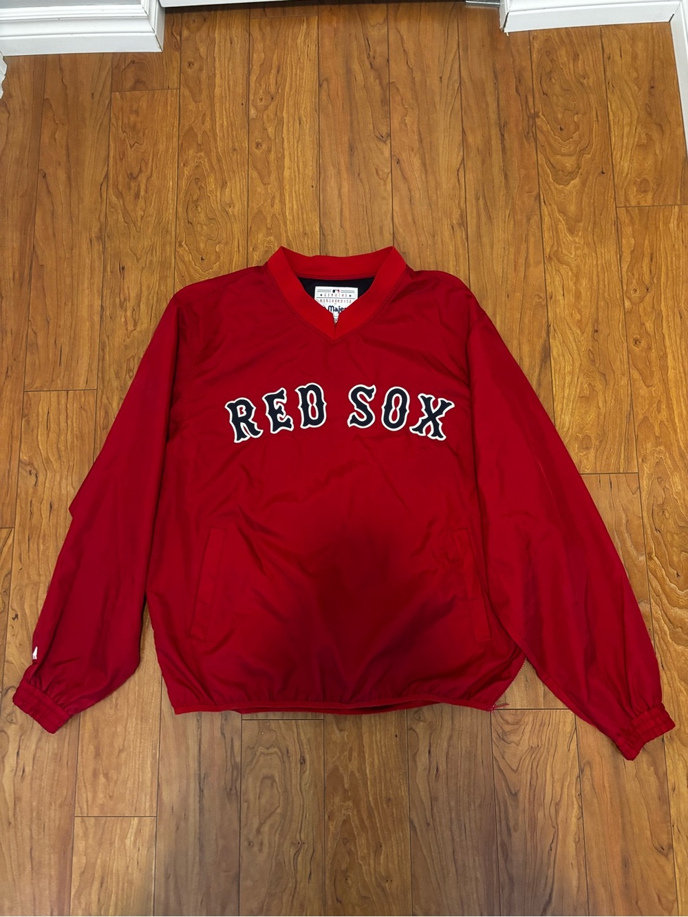 Large Boston Red Sox Pullover Windbreaker
